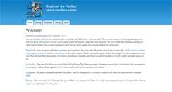 Desktop Screenshot of beginnericehockey.com